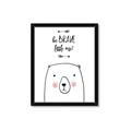 Picture of Be Brave Bear _GroupedProduct_Rectangle_Portrait_Mini_ _GroupedProduct_Rectangle_Portrait_Framed_Matted_