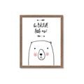 Picture of Be Brave Bear _GroupedProduct_Rectangle_Portrait_Mini_ _GroupedProduct_Rectangle_Portrait_Framed_Matted_