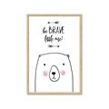Picture of Be Brave Bear _GroupedProduct_Rectangle_Portrait_Mini_ _GroupedProduct_Rectangle_Portrait_Framed_Matted_