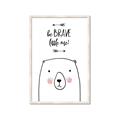 Picture of Be Brave Bear _GroupedProduct_Rectangle_Portrait_Mini_ _GroupedProduct_Rectangle_Portrait_Framed_Matted_