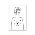 Picture of Be Brave Bear _GroupedProduct_Rectangle_Portrait_Mini_ _GroupedProduct_Rectangle_Portrait_Framed_Matted_