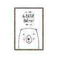 Picture of Be Brave Bear _GroupedProduct_Rectangle_Portrait_Mini_ _GroupedProduct_Rectangle_Portrait_Framed_Matted_