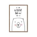 Picture of Be Brave Bear _GroupedProduct_Rectangle_Portrait_Mini_ _GroupedProduct_Rectangle_Portrait_Framed_Matted_
