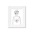Picture of Be Brave Bear _GroupedProduct_Rectangle_Portrait_Mini_ _GroupedProduct_Rectangle_Portrait_Framed_Matted_