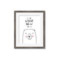 Picture of Be Brave Bear _GroupedProduct_Rectangle_Portrait_Mini_ _GroupedProduct_Rectangle_Portrait_Framed_Matted_