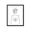 Picture of Be Brave Bear _GroupedProduct_Rectangle_Portrait_Mini_ _GroupedProduct_Rectangle_Portrait_Framed_Matted_