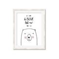 Picture of Be Brave Bear _GroupedProduct_Rectangle_Portrait_Mini_ _GroupedProduct_Rectangle_Portrait_Framed_Matted_