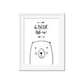 Picture of Be Brave Bear _GroupedProduct_Rectangle_Portrait_Mini_ _GroupedProduct_Rectangle_Portrait_Framed_Matted_