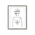 Picture of Be Brave Bear _GroupedProduct_Rectangle_Portrait_Mini_ _GroupedProduct_Rectangle_Portrait_Framed_Matted_