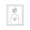 Picture of Be Brave Bear _GroupedProduct_Rectangle_Portrait_Mini_ _GroupedProduct_Rectangle_Portrait_Framed_Matted_