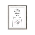 Picture of Be Brave Bear _GroupedProduct_Rectangle_Portrait_Mini_ _GroupedProduct_Rectangle_Portrait_Framed_Matted_