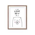 Picture of Be Brave Bear _GroupedProduct_Rectangle_Portrait_Mini_ _GroupedProduct_Rectangle_Portrait_Framed_Matted_