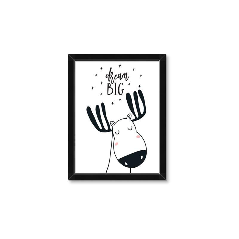 Picture of Dream Big Moose _GroupedProduct_Rectangle_Portrait_Mini_ _GroupedProduct_Rectangle_Portrait_Framed_Matted_