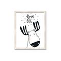 Picture of Dream Big Moose _GroupedProduct_Rectangle_Portrait_Mini_ _GroupedProduct_Rectangle_Portrait_Framed_Matted_