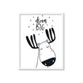 Picture of Dream Big Moose _GroupedProduct_Rectangle_Portrait_Mini_ _GroupedProduct_Rectangle_Portrait_Framed_Matted_