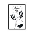 Picture of Dream Big Moose _GroupedProduct_Rectangle_Portrait_Mini_ _GroupedProduct_Rectangle_Portrait_Framed_Matted_
