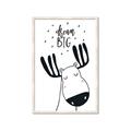 Picture of Dream Big Moose _GroupedProduct_Rectangle_Portrait_Mini_ _GroupedProduct_Rectangle_Portrait_Framed_Matted_