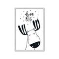 Picture of Dream Big Moose _GroupedProduct_Rectangle_Portrait_Mini_ _GroupedProduct_Rectangle_Portrait_Framed_Matted_
