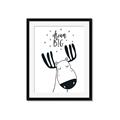 Picture of Dream Big Moose _GroupedProduct_Rectangle_Portrait_Mini_ _GroupedProduct_Rectangle_Portrait_Framed_Matted_