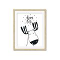 Picture of Dream Big Moose _GroupedProduct_Rectangle_Portrait_Mini_ _GroupedProduct_Rectangle_Portrait_Framed_Matted_