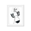 Picture of Dream Big Moose _GroupedProduct_Rectangle_Portrait_Mini_ _GroupedProduct_Rectangle_Portrait_Framed_Matted_