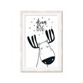 Picture of Dream Big Moose _GroupedProduct_Rectangle_Portrait_Mini_ _GroupedProduct_Rectangle_Portrait_Framed_Matted_