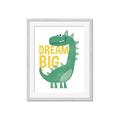Picture of Green Roar _GroupedProduct_Rectangle_Portrait_Mini_ _GroupedProduct_Rectangle_Portrait_Framed_Matted_