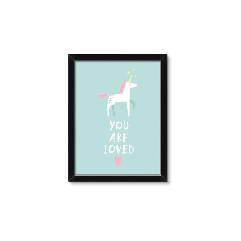 Picture of Loved Unicorn _GroupedProduct_Rectangle_Portrait_Mini_ _GroupedProduct_Rectangle_Portrait_Framed_Matted_