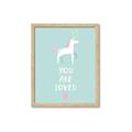 Picture of Loved Unicorn _GroupedProduct_Rectangle_Portrait_Mini_ _GroupedProduct_Rectangle_Portrait_Framed_Matted_