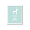 Picture of Loved Unicorn _GroupedProduct_Rectangle_Portrait_Mini_ _GroupedProduct_Rectangle_Portrait_Framed_Matted_
