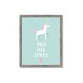 Picture of Loved Unicorn _GroupedProduct_Rectangle_Portrait_Mini_ _GroupedProduct_Rectangle_Portrait_Framed_Matted_