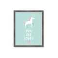 Picture of Loved Unicorn _GroupedProduct_Rectangle_Portrait_Mini_ _GroupedProduct_Rectangle_Portrait_Framed_Matted_