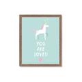 Picture of Loved Unicorn _GroupedProduct_Rectangle_Portrait_Mini_ _GroupedProduct_Rectangle_Portrait_Framed_Matted_