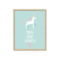 Picture of Loved Unicorn _GroupedProduct_Rectangle_Portrait_Mini_ _GroupedProduct_Rectangle_Portrait_Framed_Matted_