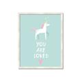 Picture of Loved Unicorn _GroupedProduct_Rectangle_Portrait_Mini_ _GroupedProduct_Rectangle_Portrait_Framed_Matted_