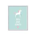 Picture of Loved Unicorn _GroupedProduct_Rectangle_Portrait_Mini_ _GroupedProduct_Rectangle_Portrait_Framed_Matted_