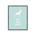 Picture of Loved Unicorn _GroupedProduct_Rectangle_Portrait_Mini_ _GroupedProduct_Rectangle_Portrait_Framed_Matted_