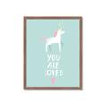 Picture of Loved Unicorn _GroupedProduct_Rectangle_Portrait_Mini_ _GroupedProduct_Rectangle_Portrait_Framed_Matted_
