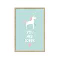 Picture of Loved Unicorn _GroupedProduct_Rectangle_Portrait_Mini_ _GroupedProduct_Rectangle_Portrait_Framed_Matted_