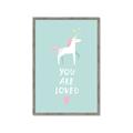 Picture of Loved Unicorn _GroupedProduct_Rectangle_Portrait_Mini_ _GroupedProduct_Rectangle_Portrait_Framed_Matted_