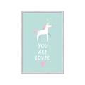 Picture of Loved Unicorn _GroupedProduct_Rectangle_Portrait_Mini_ _GroupedProduct_Rectangle_Portrait_Framed_Matted_