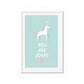 Picture of Loved Unicorn _GroupedProduct_Rectangle_Portrait_Mini_ _GroupedProduct_Rectangle_Portrait_Framed_Matted_
