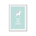 Picture of Loved Unicorn _GroupedProduct_Rectangle_Portrait_Mini_ _GroupedProduct_Rectangle_Portrait_Framed_Matted_