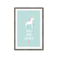 Picture of Loved Unicorn _GroupedProduct_Rectangle_Portrait_Mini_ _GroupedProduct_Rectangle_Portrait_Framed_Matted_