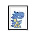 Picture of Blue Roar _GroupedProduct_Rectangle_Portrait_Mini_ _GroupedProduct_Rectangle_Portrait_Framed_Matted_