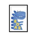 Picture of Blue Roar _GroupedProduct_Rectangle_Portrait_Mini_ _GroupedProduct_Rectangle_Portrait_Framed_Matted_