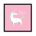 Picture of Shine On Unicorn Pink _GroupedProduct_Square_Mini_ _GroupedProduct_Square_Framed_Matted_