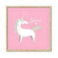 Picture of Shine On Unicorn Pink _GroupedProduct_Square_Mini_ _GroupedProduct_Square_Framed_Matted_