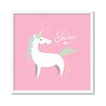 Picture of Shine On Unicorn Pink _GroupedProduct_Square_Mini_ _GroupedProduct_Square_Framed_Matted_