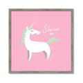 Picture of Shine On Unicorn Pink _GroupedProduct_Square_Mini_ _GroupedProduct_Square_Framed_Matted_